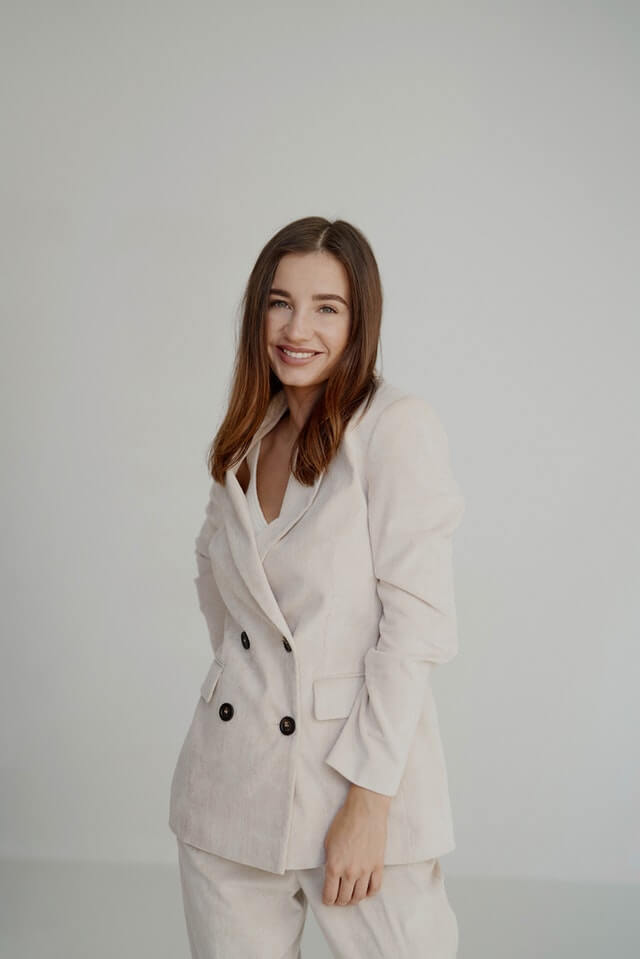 Girl Wearing an Elegant Suit